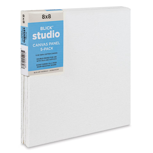 BLICK CANVAS PANEL - 8X8 5OZ COTTON