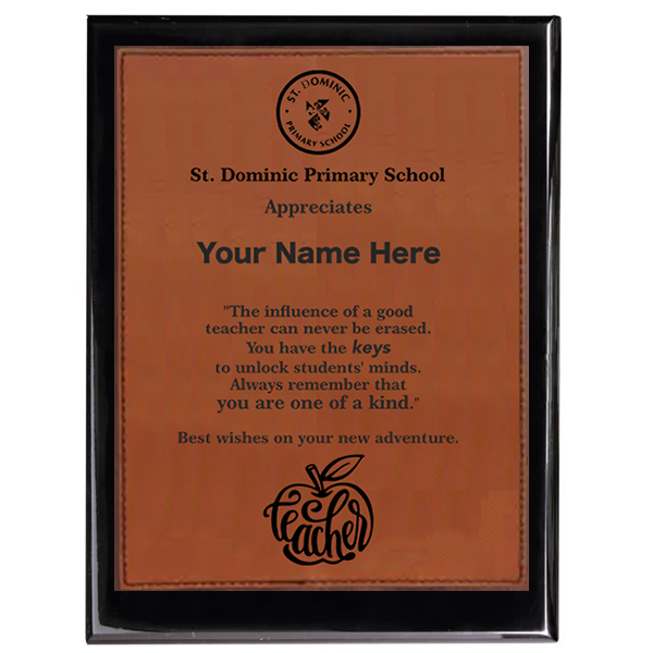 8" x 10" Bamboo Plaque, Engraved