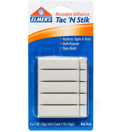 ELMER'S TAC'N STIK CARDED 2CT 72PK/60