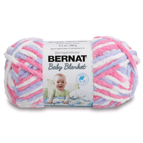 Bernat Baby Blanket Yarn-Pink & Blue Ombre