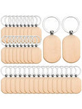 Wood Keychain Blank 1pc