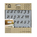 6X6, ROMANTIC SCRIPT ALPHABET