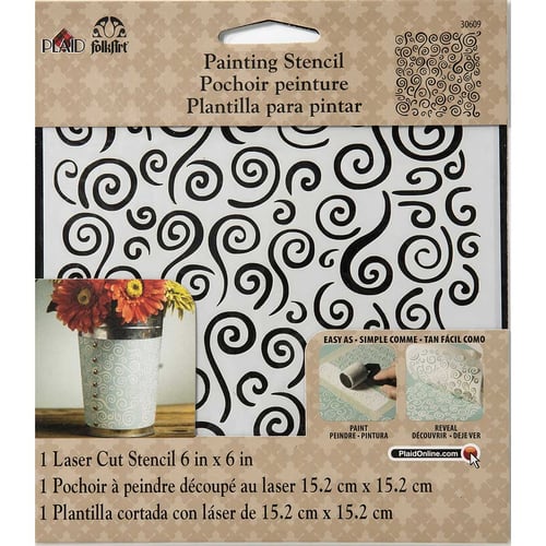 6X6, SWIRL BACKGROUND