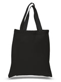 Economical 100% Cotton Reusable Wholesale Tote Bags  - Black