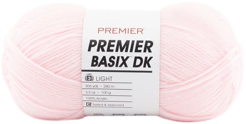 Premier Yarns Basix DK Yarn-Ballet Pink