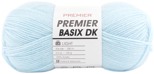 Premier Yarns Basix DK Yarn-Pale Blue