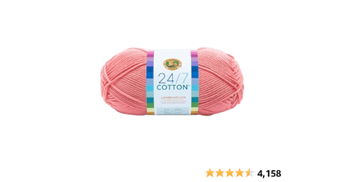 Lion Brand 24/7 Cotton Yarn PINK