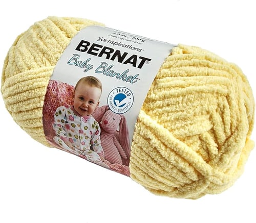 Bernat Baby Blanket Yarn-Yellow