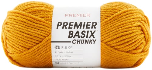 Premier Basix Chunky Yarn-Mustard