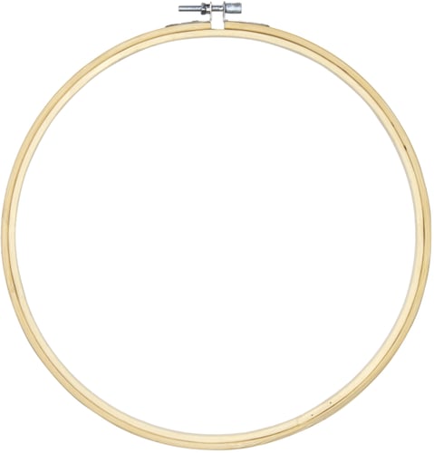 CousinDIY Natural Wood Hoop-9"