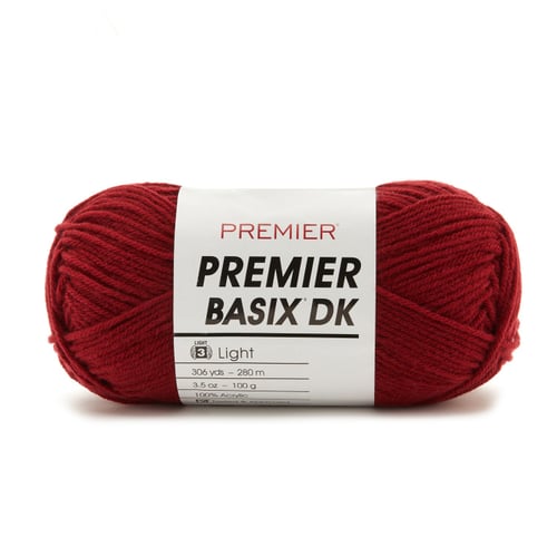 Premier Yarns Basix DK Yarn-Burgundy