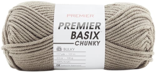 Premier Basix Chunky Yarn-Grey