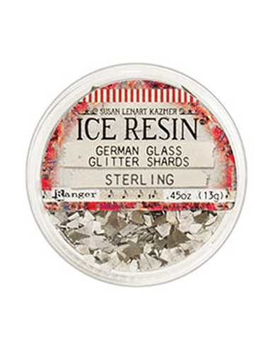 IR INCL, GLASS GLITTER SHARDS, STERLING*