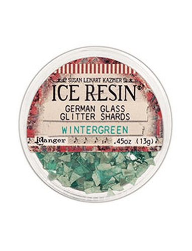 IR INCL, GLASS GLITTER SHARDS, WINTERGREEN*