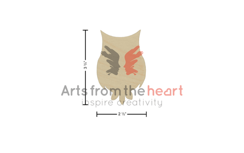 Essentials By Leisure Arts Wood Shape Flat Owl