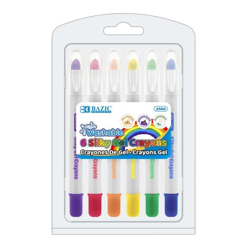 Silky Gel Crayons 6 Color