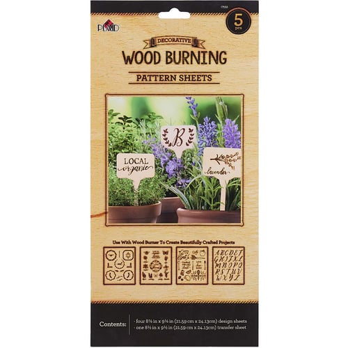 WOOD BURNING PATTERN SHEET, OUTDOOR 5