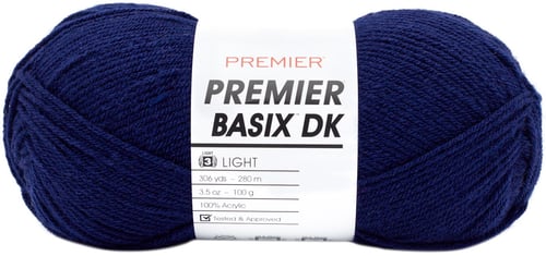 Premier Yarns Basix DK Yarn-Navy