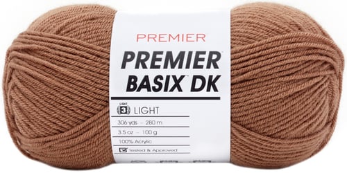 Premier Yarns Basix DK Yarn-Brown Black