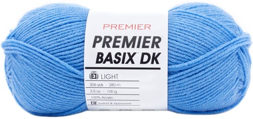 Premier Yarns Basix DK Yarn-Blue