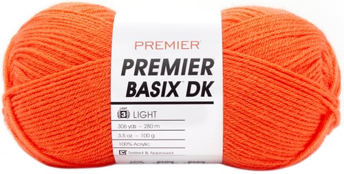 Premier Yarns Basix DK Yarn-Tangerine