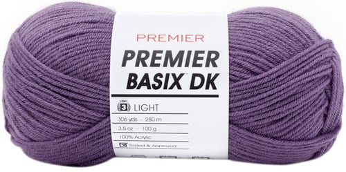 Premier Yarns Basix DK Yarn-Grape