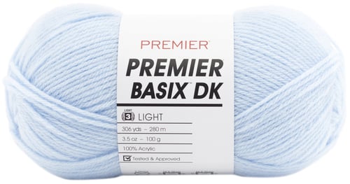 Premier Yarns Basix DK Yarn-Powder Blue