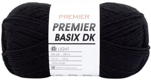Premier Yarns Basix DK Yarn-Black