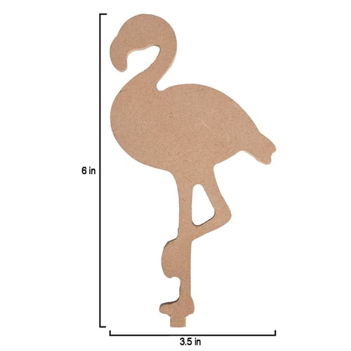 Little Birdie MDF Decorable Flamingo With Base 5.5 mm