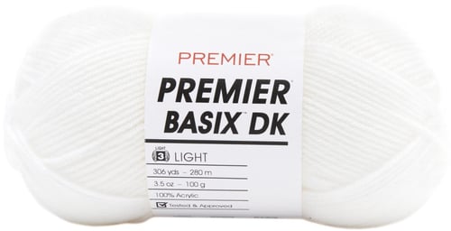 WHITE     -YARN BASIX DK