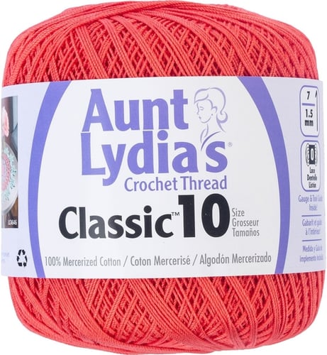 BRT CORAL -AUNT LYDIA CRO COTTN