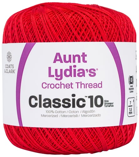 ATOM RED  -AUNT LYDIA CRO COTTN