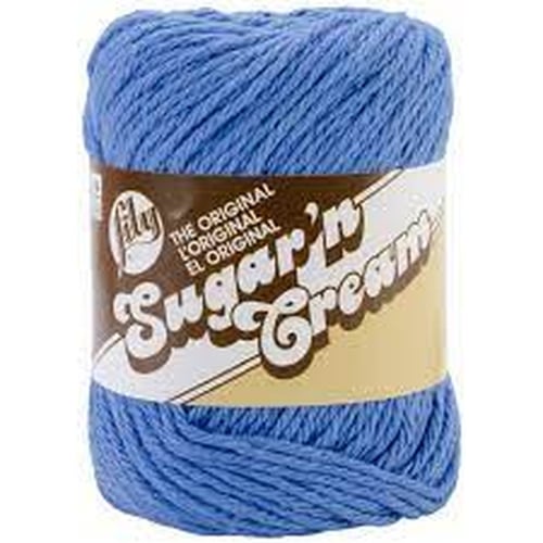 Lily Sugar'n Cream Yarn, BLUEBERRY