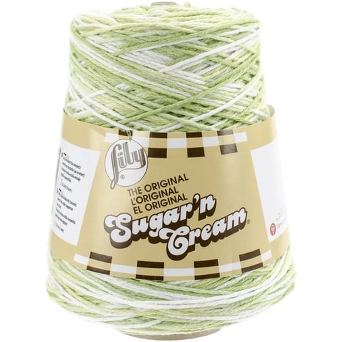 Lily Sugar'n Cream Yarn Cones, KEY LIME PIE