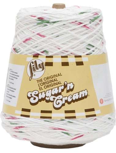 Lily Sugar'n Cream Yarn Cones, HOLLY JOLLY
