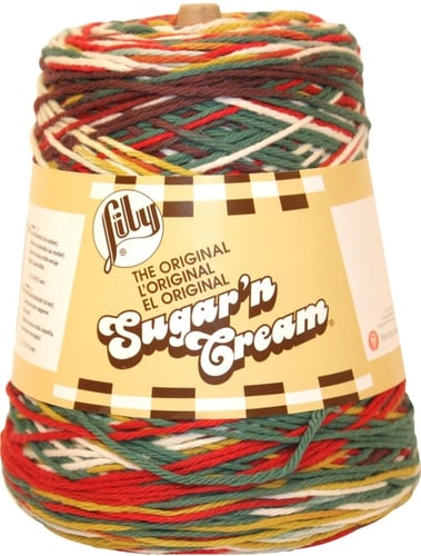 Lily Sugar'n Cream Yarn Cones, EMERALD