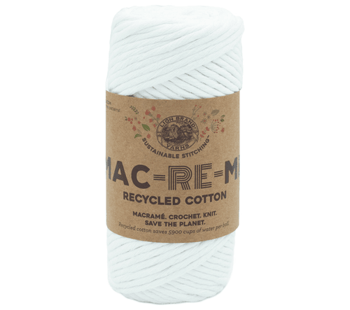 Lion Brand Mac-Re-Me Yarn-White