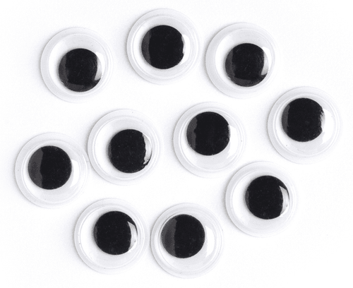 CousinDIY Paste-On Wiggle Eyes 12mm 10/Pkg