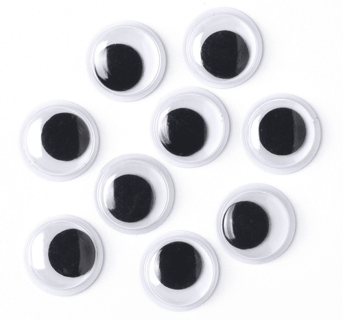 CousinDIY Paste-On Wiggle Eyes 15mm 8/Pkg
