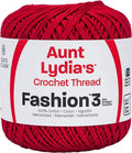 Aunt Lydia's Fashion Crochet Thread Size 3-Scarlet