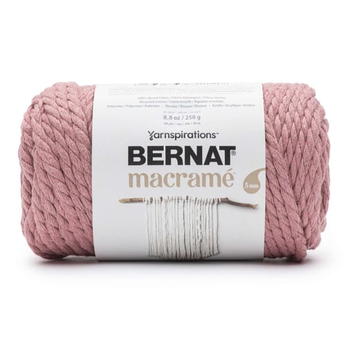 Bernat Macrame Yarn-Autumn Rose