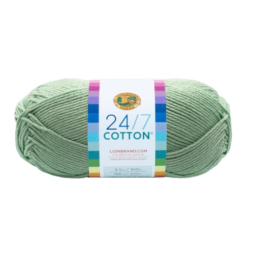 Lion Brand 24/7 Cotton Yarn MINT