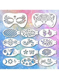 14pcs Face Paint Stencils Kits