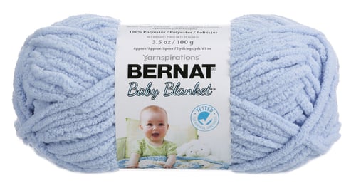 BABY BLUE -YARN BABY BLANKET
