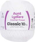 Aunt Lydia's Classic Crochet Thread Size 10 Value-White