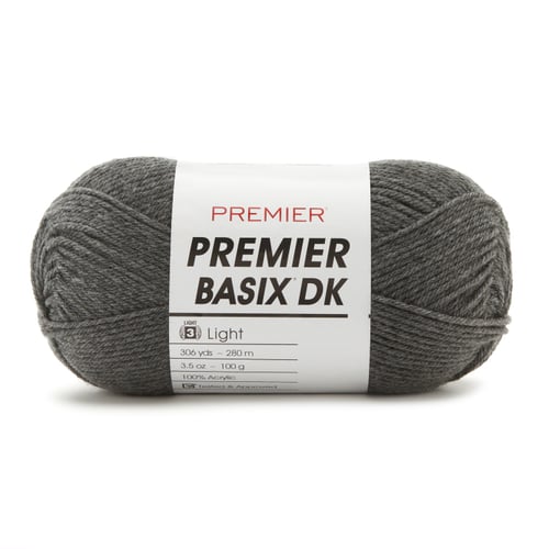 Premier Yarns Basix DK Yarn-Charcoal