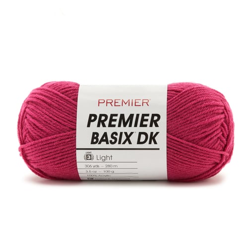 Premier Yarns Basix DK Yarn-Raspberry