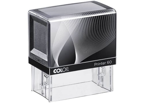 Colop Printer 60; Blue Pad Self Inking Rubber Stamp 77mm x 38mm