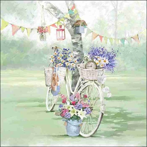 Napkin 33 Bike Against Tree FSC Mix 20 PC