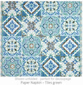 Napkin 33 Tiles Green FSC Mix 20 PC